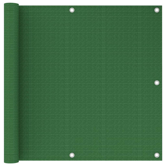 Parvekkeen suoja vaaleanvihreä 90x400 cm HDPE - Sisustajankoti.fi