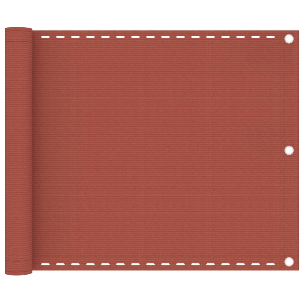 Parvekkeen suoja terrakotta 75x600 cm HDPE - Sisustajankoti.fi