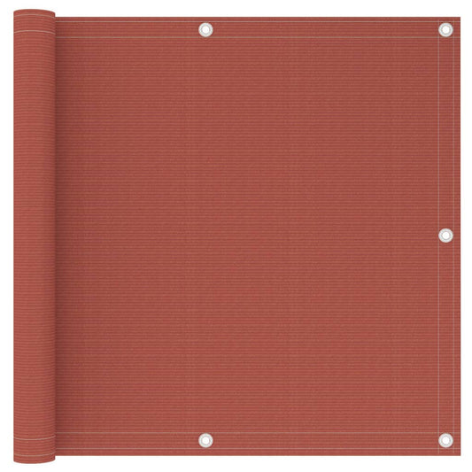 Parvekkeen suoja terrakotta 90x600 cm HDPE - Sisustajankoti.fi