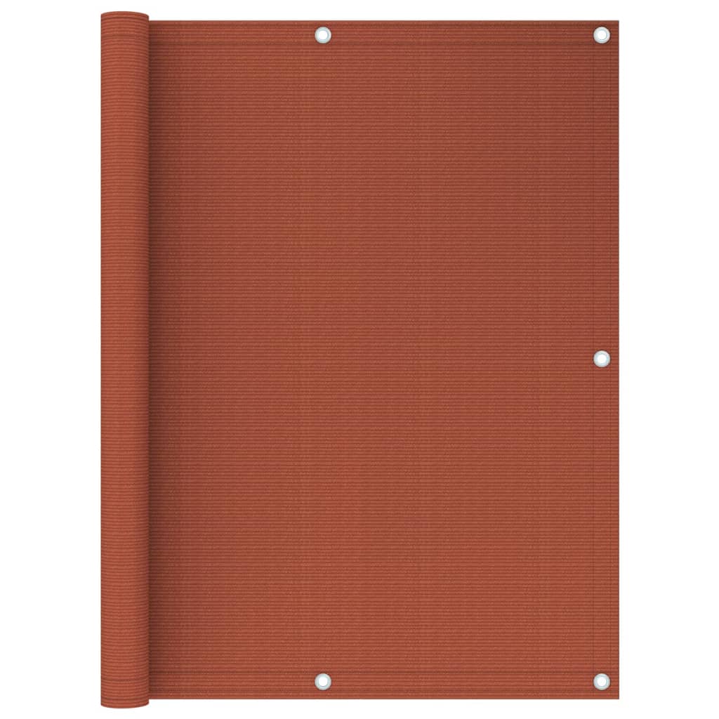 Parvekkeen suoja terrakotta 120x600 cm HDPE - Sisustajankoti.fi