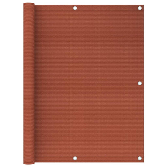 Parvekkeen suoja terrakotta 120x600 cm HDPE - Sisustajankoti.fi