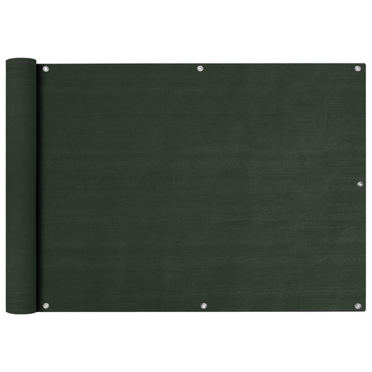 Parvekkeen suoja tummanvihreä 75x600 cm HDPE - Sisustajankoti.fi