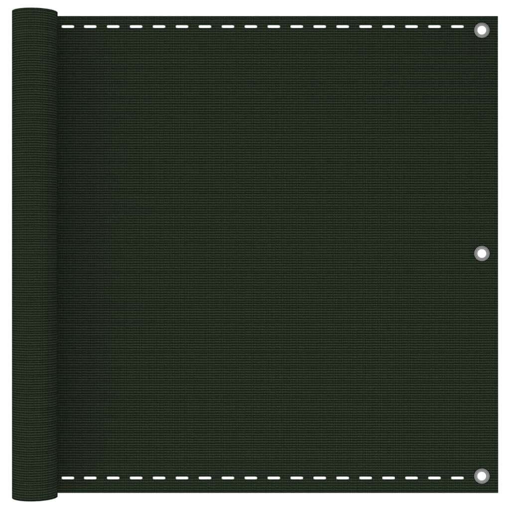 Parvekkeen suoja tummanvihreä 90x400 cm HDPE - Sisustajankoti.fi