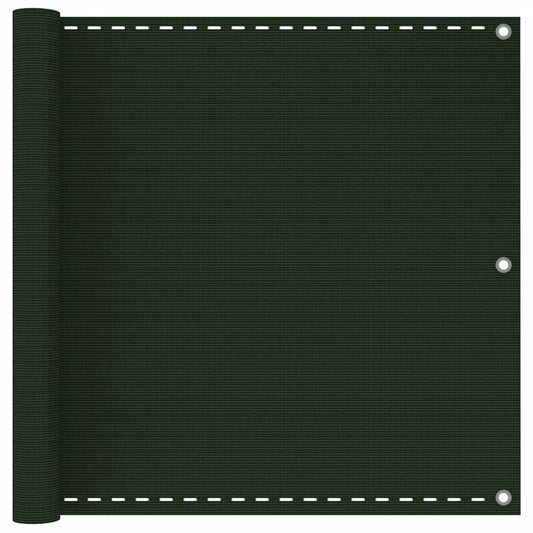 Parvekkeen suoja tummanvihreä 90x400 cm HDPE - Sisustajankoti.fi