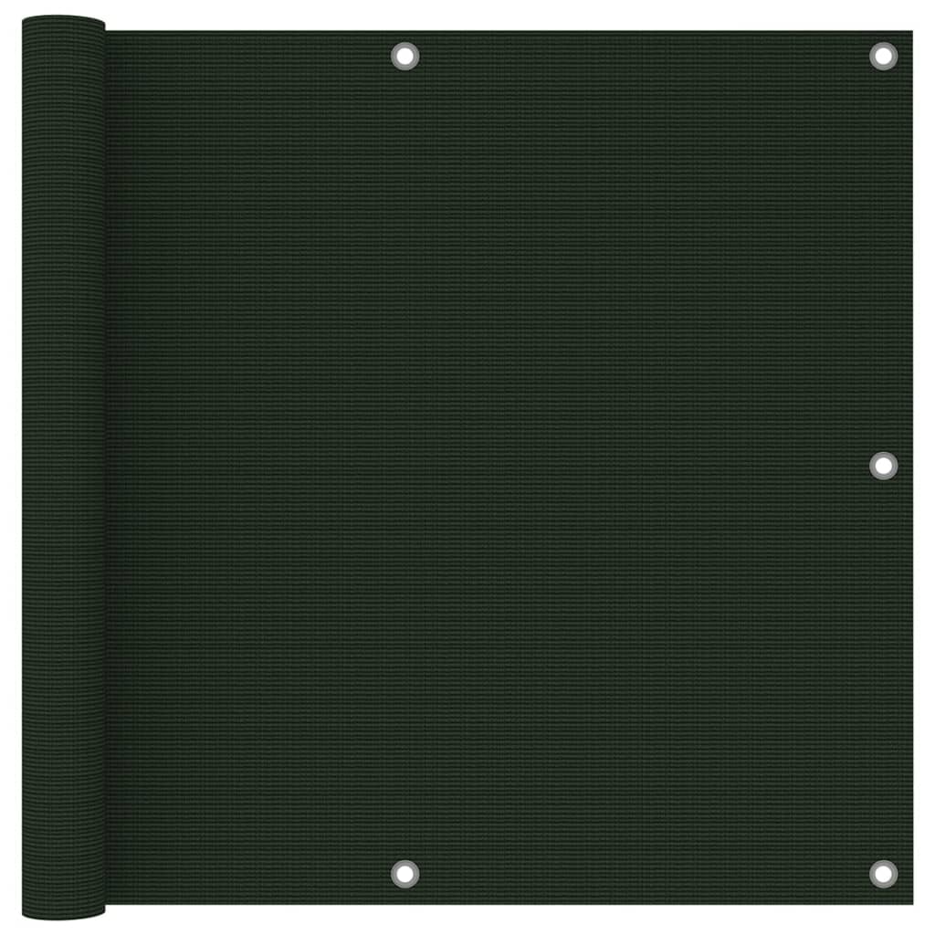 Parvekkeen suoja tummanvihreä 90x600 cm HDPE - Sisustajankoti.fi