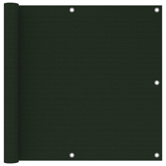 Parvekkeen suoja tummanvihreä 90x600 cm HDPE - Sisustajankoti.fi
