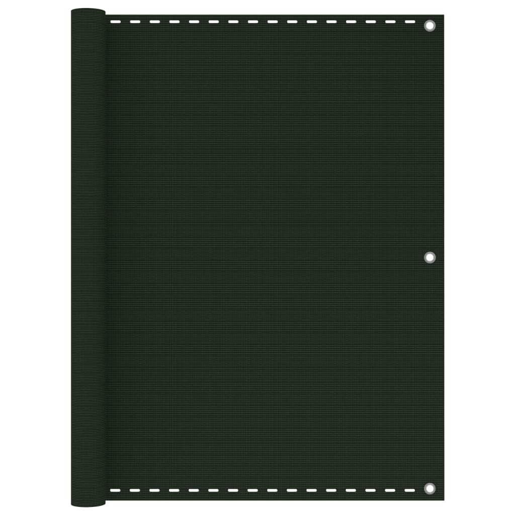 Parvekkeen suoja tummanvihreä 120x400 cm HDPE - Sisustajankoti.fi