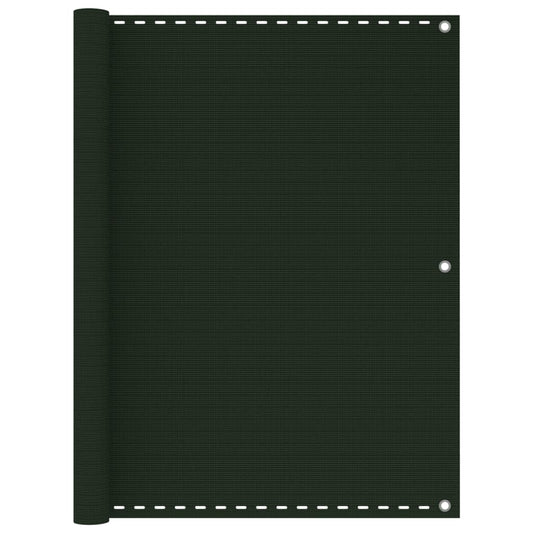 Parvekkeen suoja tummanvihreä 120x400 cm HDPE - Sisustajankoti.fi
