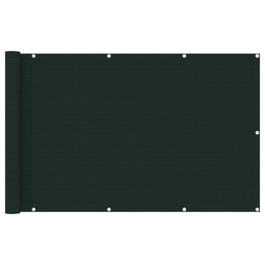 Parvekkeen suoja tummanvihreä 120x600 cm HDPE - Sisustajankoti.fi