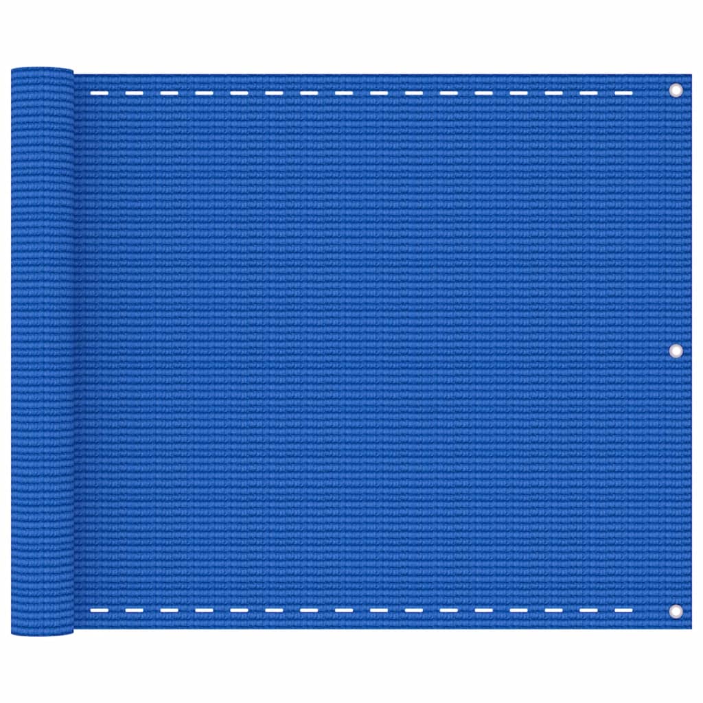 Parvekkeen suoja sininen 75x500 cm HDPE - Sisustajankoti.fi