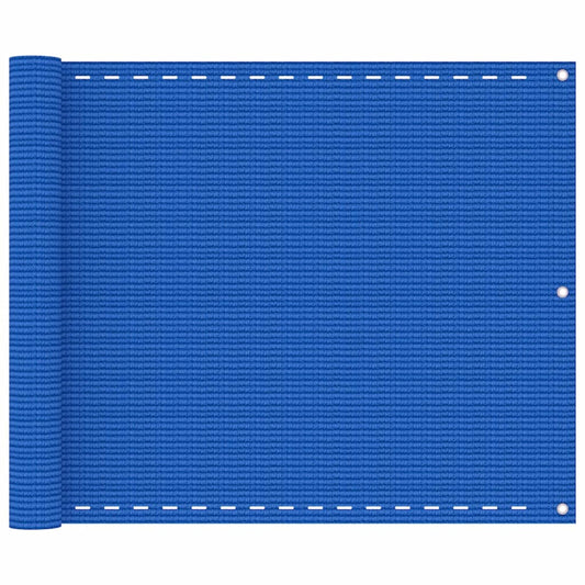 Parvekkeen suoja sininen 75x500 cm HDPE - Sisustajankoti.fi
