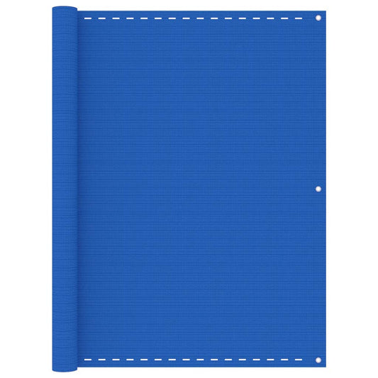 Parvekkeen suoja sininen 120x500 cm HDPE - Sisustajankoti.fi