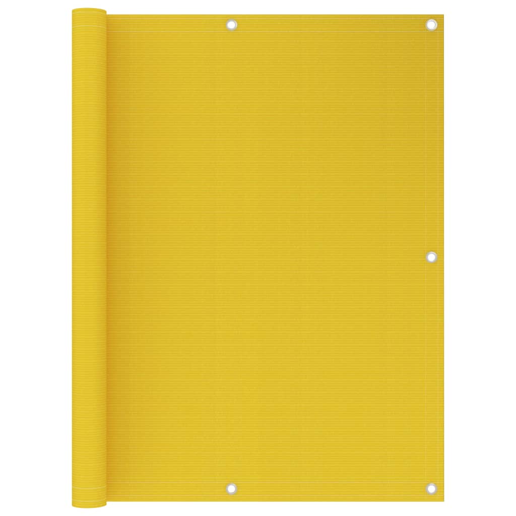 Parvekkeen suoja keltainen 120x600 cm HDPE - Sisustajankoti.fi