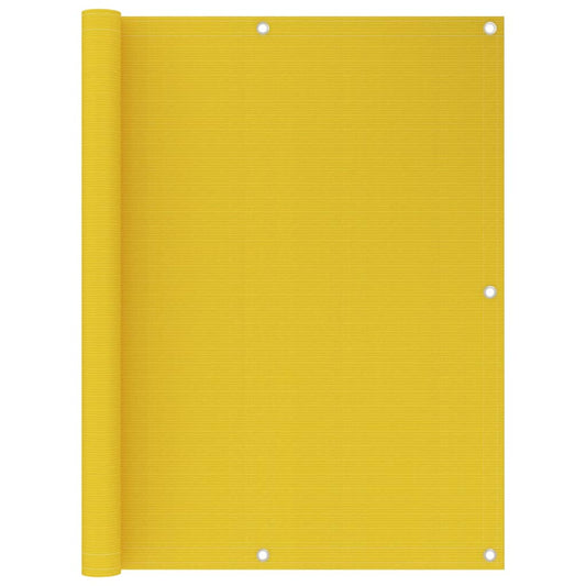 Parvekkeen suoja keltainen 120x600 cm HDPE - Sisustajankoti.fi