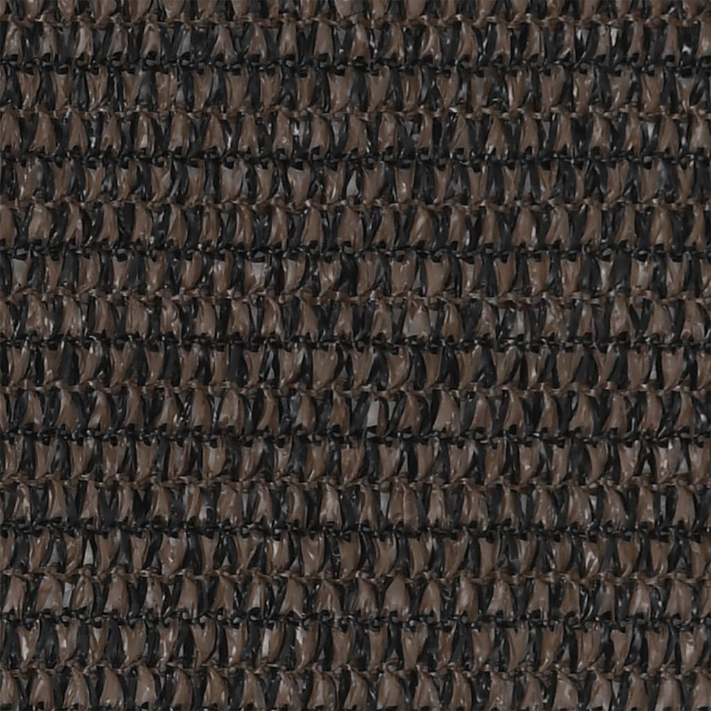 Parvekkeen suoja ruskea 75x400 cm HDPE - Sisustajankoti.fi