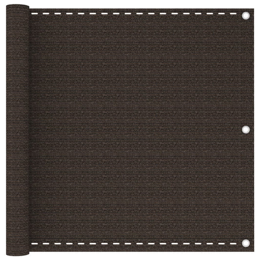 Parvekkeen suoja ruskea 90x300 cm HDPE - Sisustajankoti.fi