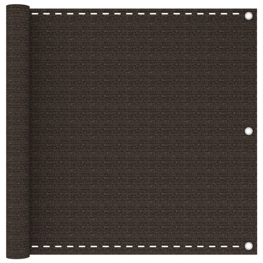 Parvekkeen suoja ruskea 90x400 cm HDPE - Sisustajankoti.fi