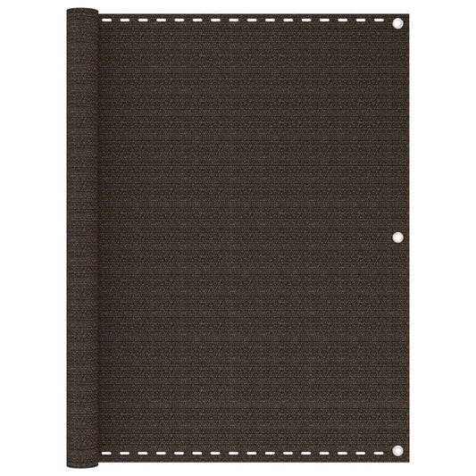 Parvekkeen suoja ruskea 120x300 cm HDPE - Sisustajankoti.fi