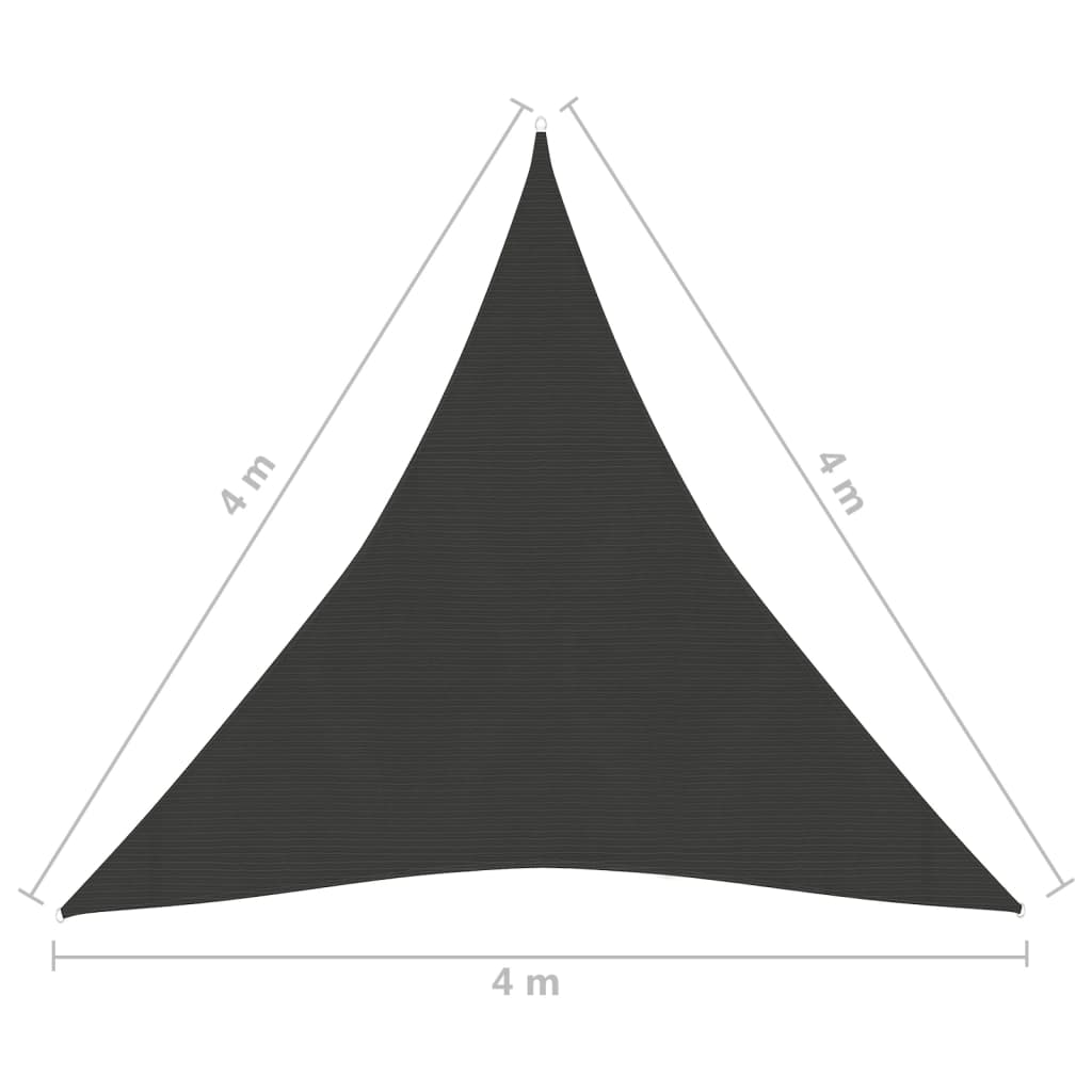 Aurinkopurje 160 g/m² antrasiitti 4x4x4 m HDPE - Sisustajankoti.fi