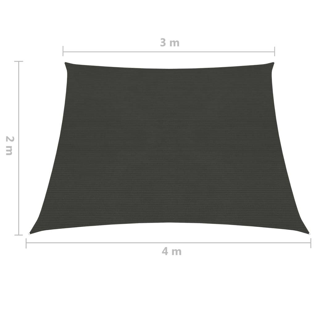 Aurinkopurje 160 g/m² antrasiitti 3/4x2 m HDPE - Sisustajankoti.fi