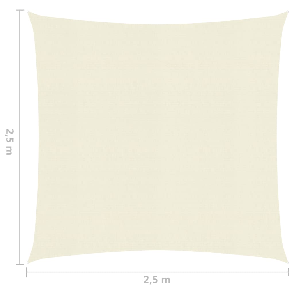 Aurinkopurje 160 g/m² kerma 2,5x2,5 m HDPE - Sisustajankoti.fi