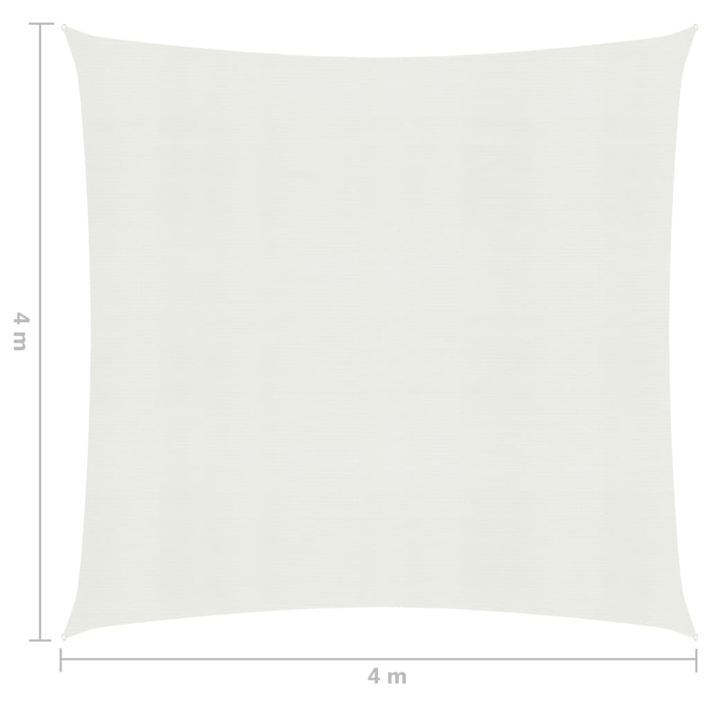 Aurinkopurje 160 g/m² valkoinen 4x4 m HDPE - Sisustajankoti.fi