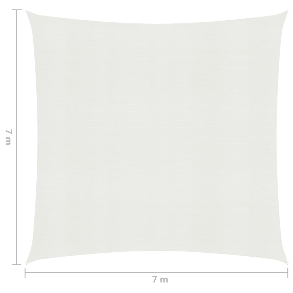 Aurinkopurje 160 g/m² valkoinen 7x7 m HDPE - Sisustajankoti.fi