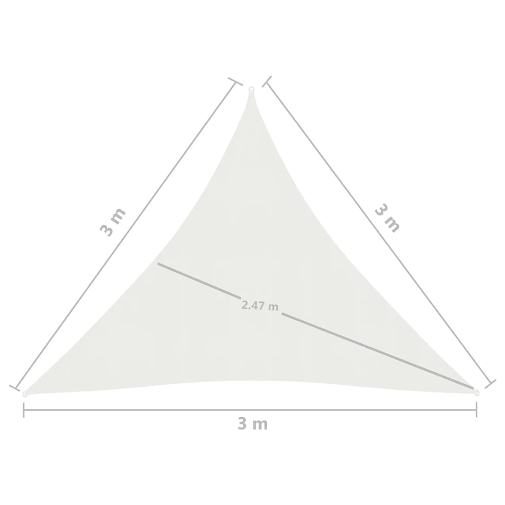 Aurinkopurje 160 g/m² valkoinen 3x3x3 m HDPE - Sisustajankoti.fi