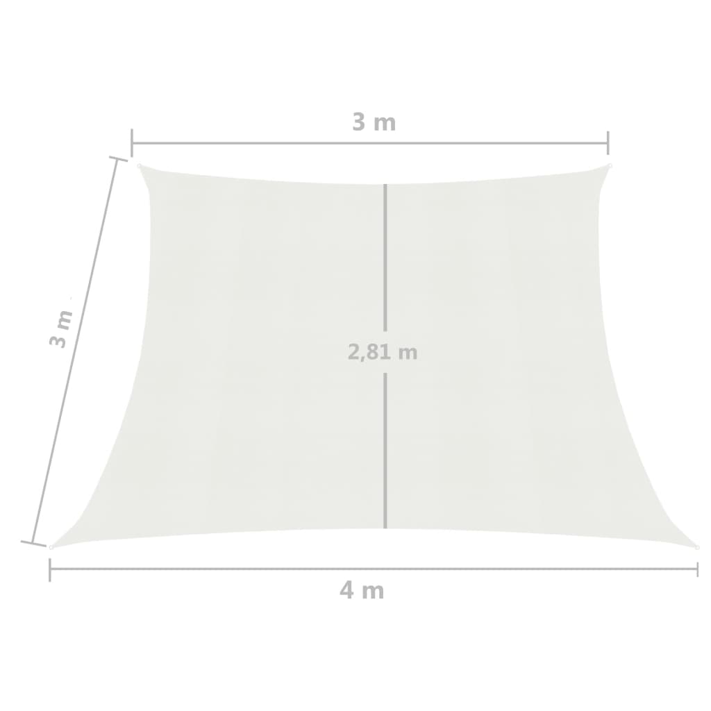 Aurinkopurje 160 g/m² valkoinen 3/4x3 m HDPE - Sisustajankoti.fi