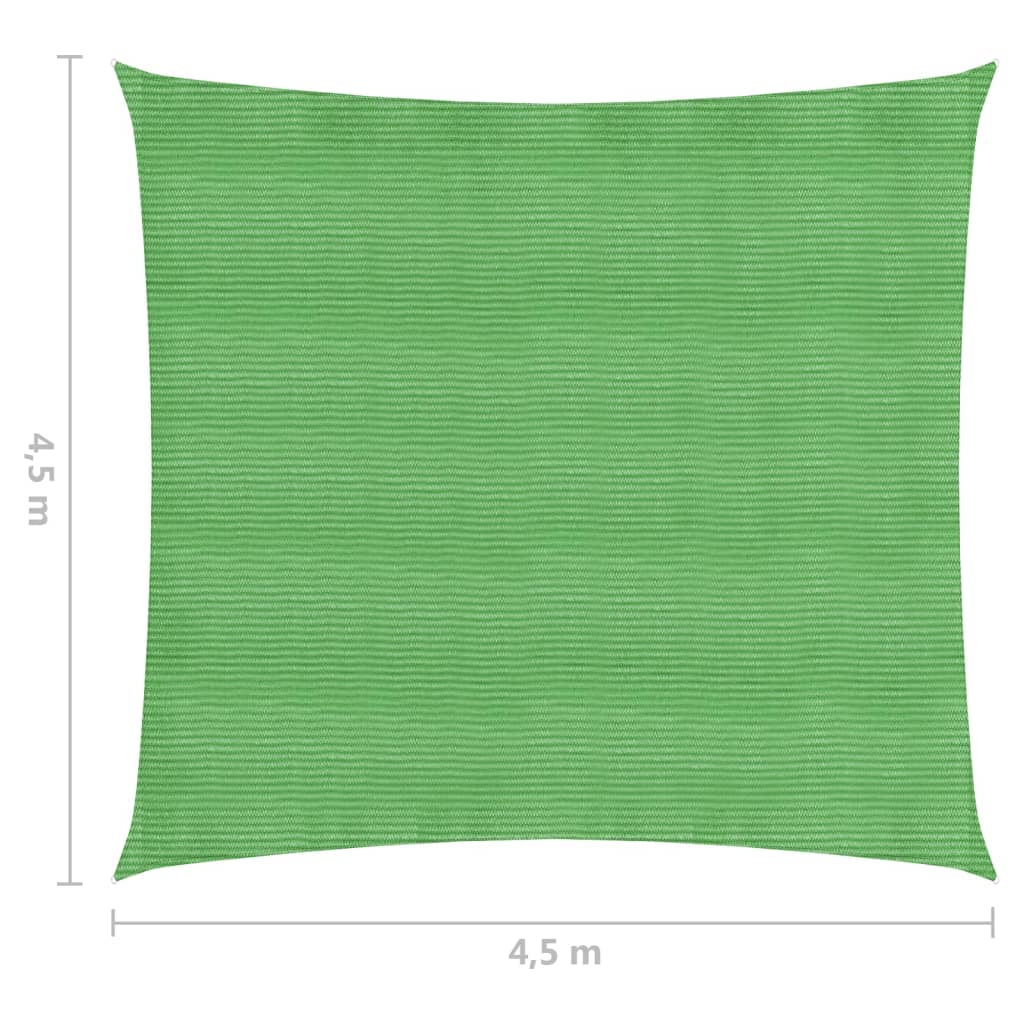 Aurinkopurje 160 g/m² vaaleanvihreä 4,5x4,5 m HDPE - Sisustajankoti.fi