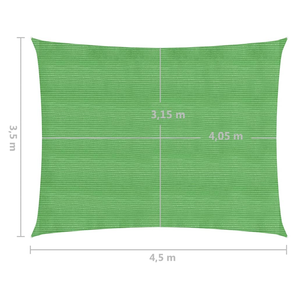 Aurinkopurje 160 g/m² vaaleanvihreä 3,5x4,5 m HDPE - Sisustajankoti.fi