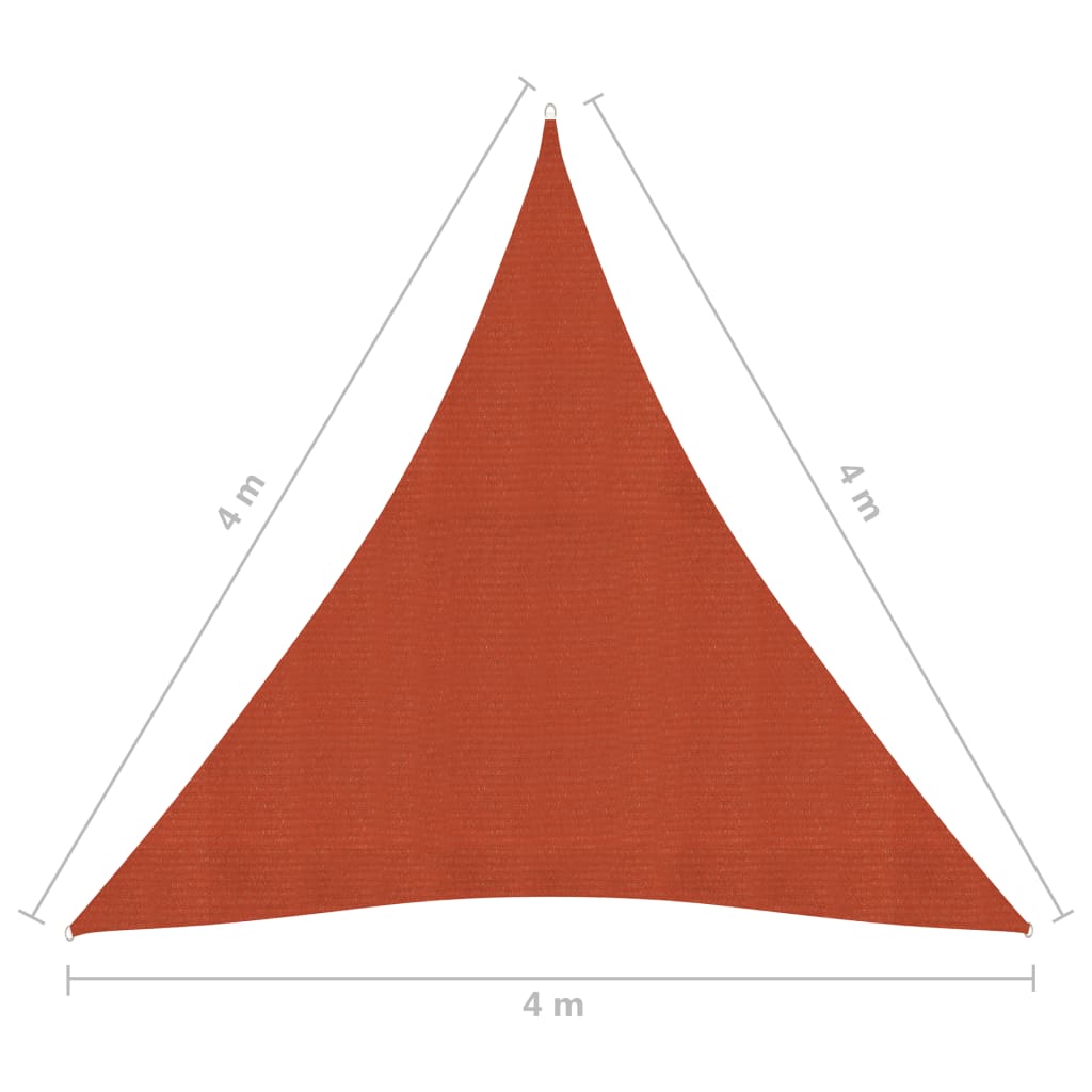 Aurinkopurje 160 g/m² terrakotta 4x4x4 m HDPE - Sisustajankoti.fi