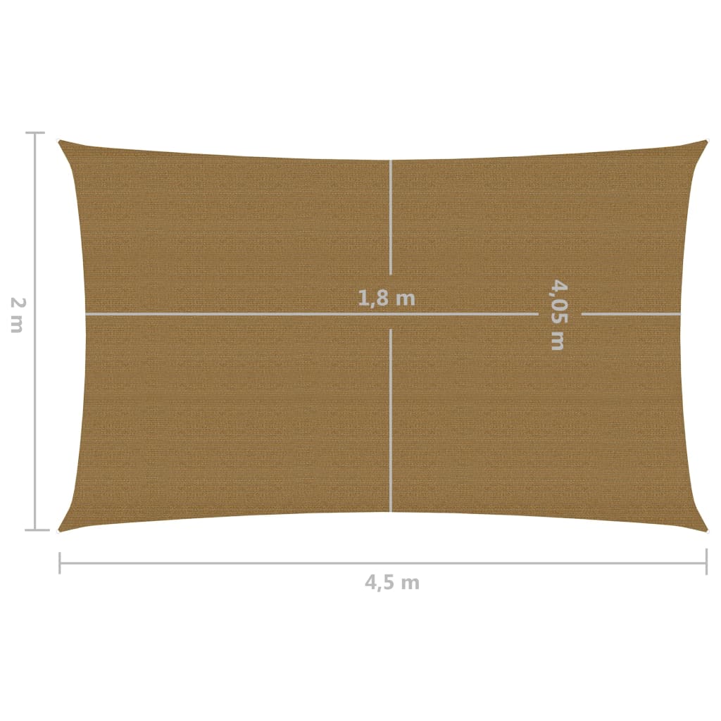 Aurinkopurje 160 g/m² harmaanruskea 2x4,5 m HDPE - Sisustajankoti.fi