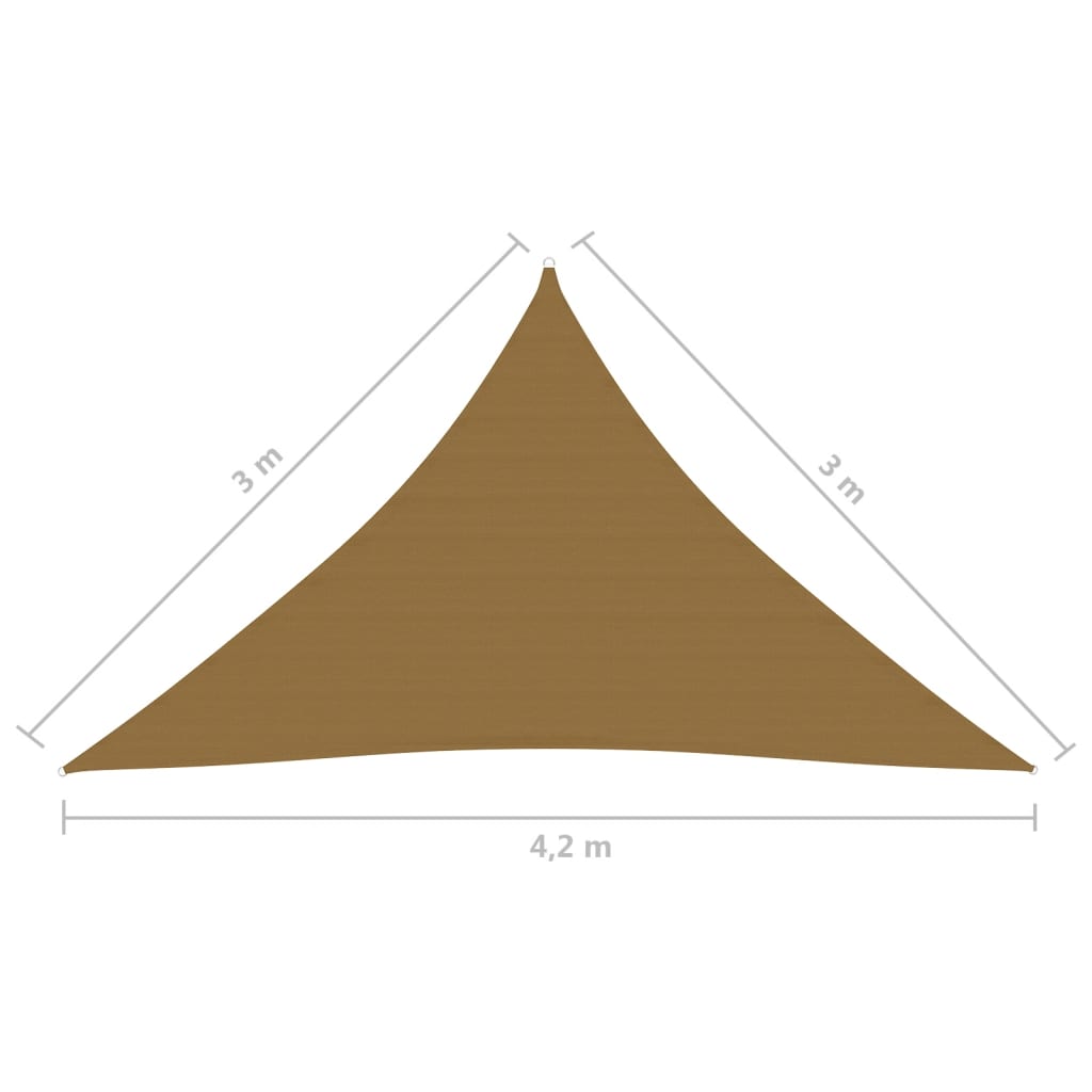 Aurinkopurje 160 g/m² harmaanruskea 3x3x4,2 m HDPE - Sisustajankoti.fi