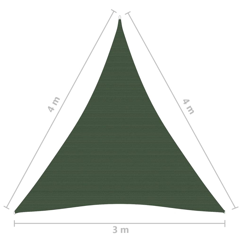 Aurinkopurje 160 g/m² tummanvihreä 3x4x4 m HDPE - Sisustajankoti.fi