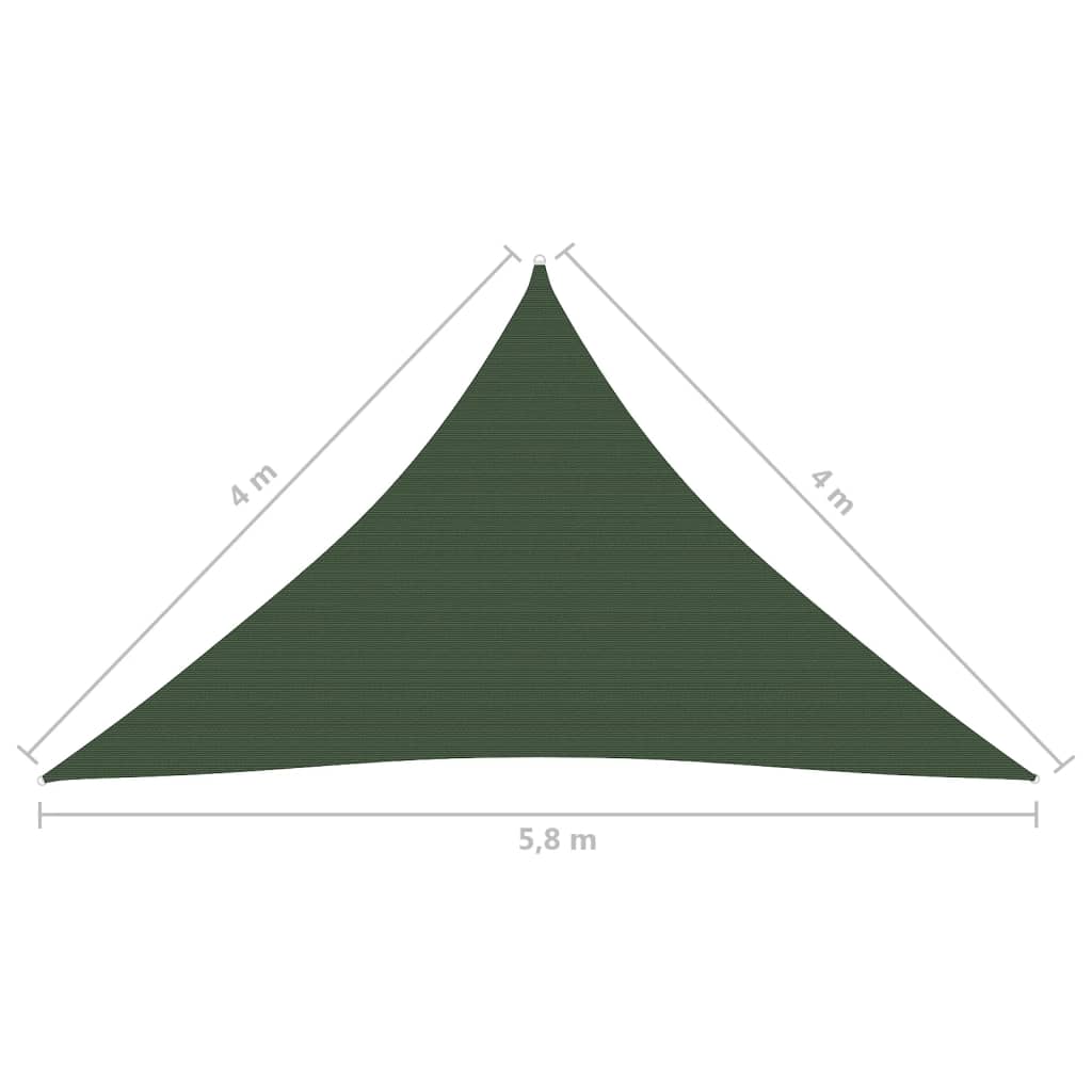 Aurinkopurje 160 g/m² tummanvihreä 4x4x5,8 m HDPE - Sisustajankoti.fi