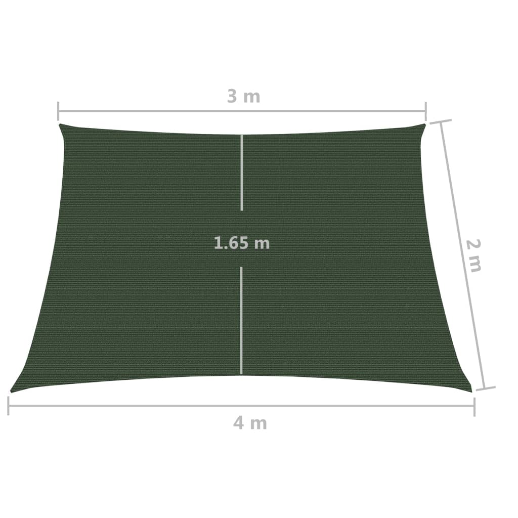 Aurinkopurje 160 g/m² tummanvihreä 3/4x2 m HDPE - Sisustajankoti.fi