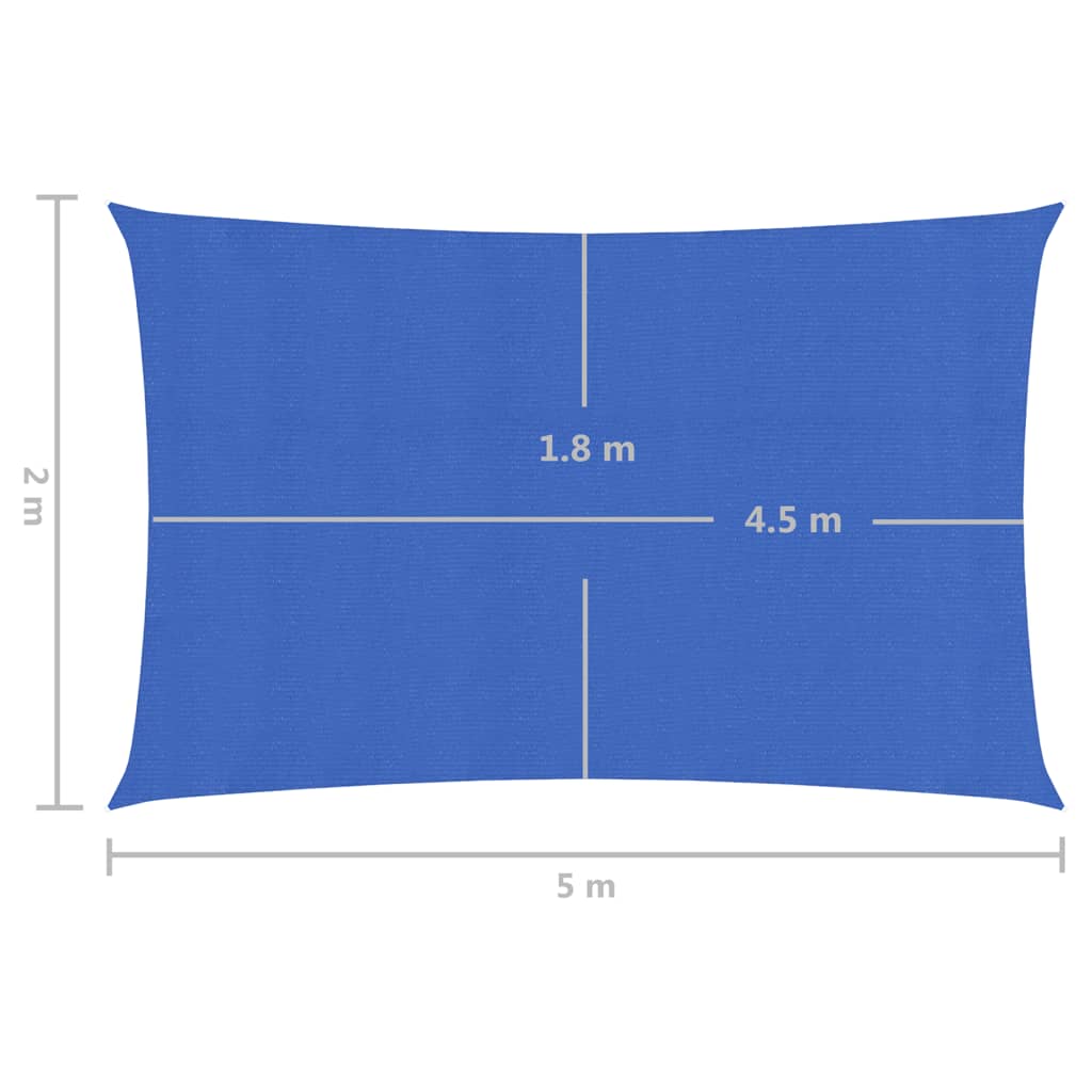 Aurinkopurje 160 g/m² sininen 2x5 m HDPE - Sisustajankoti.fi