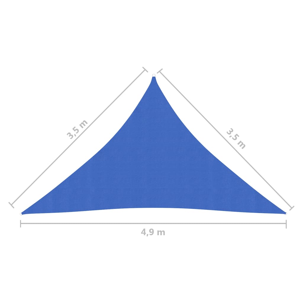 Aurinkopurje 160 g/m² sininen 3,5x3,5x4,9 m HDPE - Sisustajankoti.fi