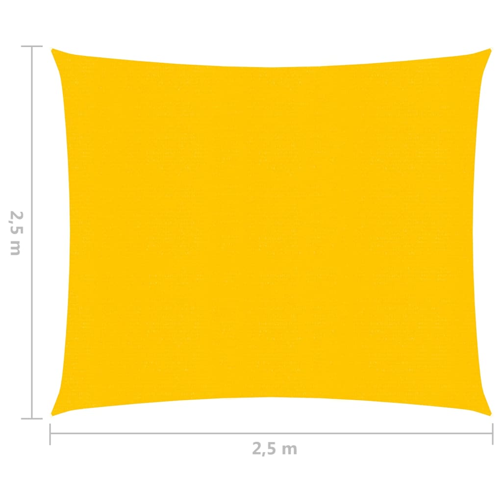 Aurinkopurje 160 g/m² keltainen 2,5x2,5 m HDPE - Sisustajankoti.fi