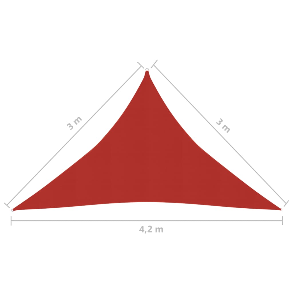 Aurinkopurje 160 g/m² punainen 3x3x4,2 m HDPE - Sisustajankoti.fi