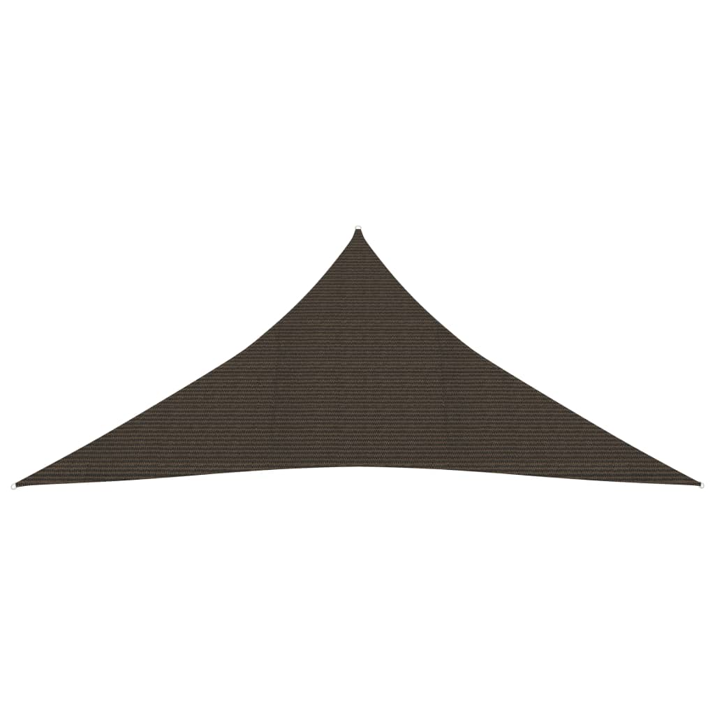 Aurinkopurje 160 g/m² ruskea 3,6x3,6x3,6 m HDPE - Sisustajankoti.fi