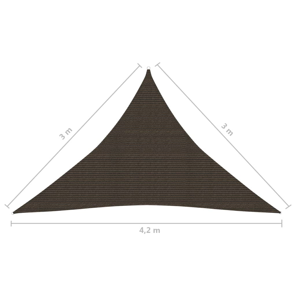 Aurinkopurje 160 g/m² ruskea 3x3x4,2 m HDPE - Sisustajankoti.fi