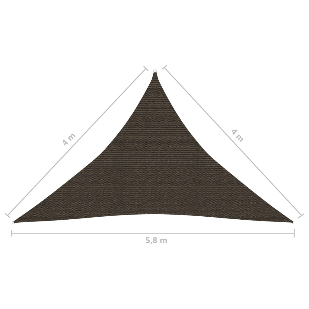 Aurinkopurje 160 g/m² ruskea 4x4x5,8 m HDPE - Sisustajankoti.fi