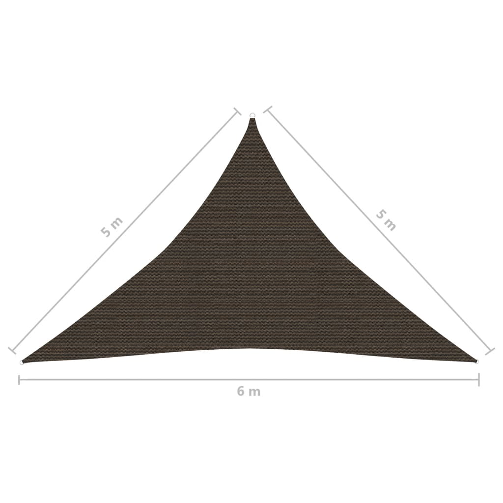 Aurinkopurje 160 g/m² ruskea 5x5x6 m HDPE - Sisustajankoti.fi