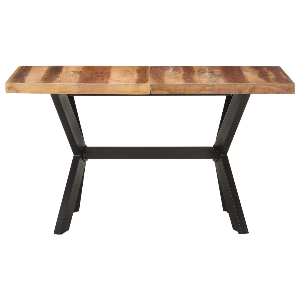 Ruokapöytä 140x70x75 cm täysi puu seesamviimeistelyllä - Sisustajankoti.fi