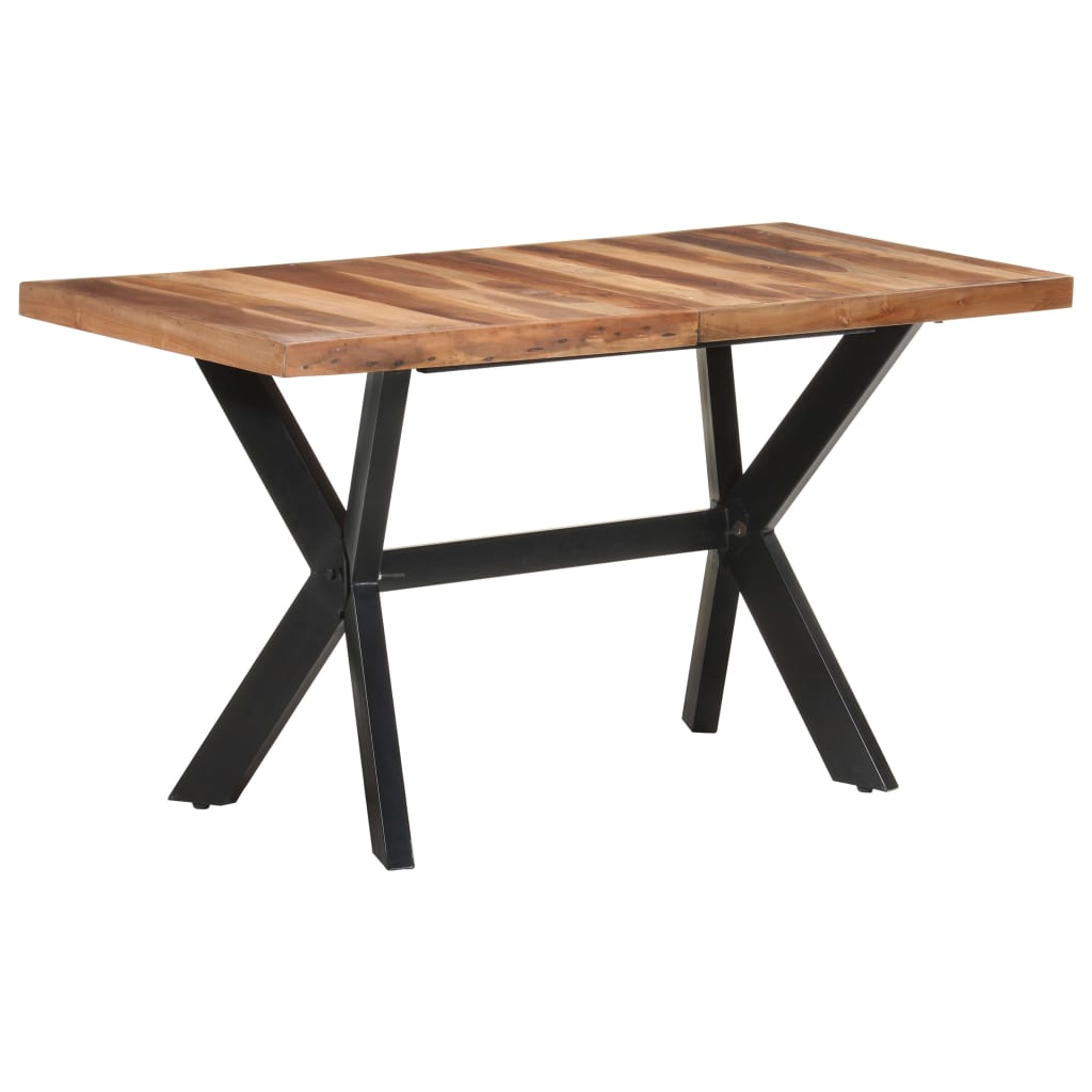 Ruokapöytä 140x70x75 cm täysi puu seesamviimeistelyllä - Sisustajankoti.fi