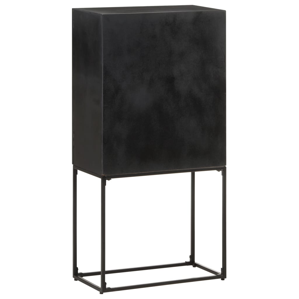 Senkki musta 60x30x120 cm täysi akaasiapuu ja mangopuu - Sisustajankoti.fi