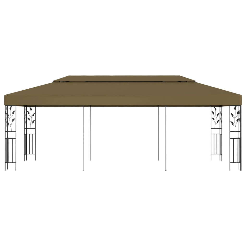 Huvimaja 6x3 m ruskeanharmaa 180 g/m² - Sisustajankoti.fi