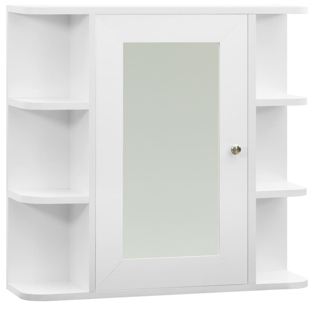 Kylpyhuoneen peilikaappi valkoinen 66x17x63 cm - Sisustajankoti.fi